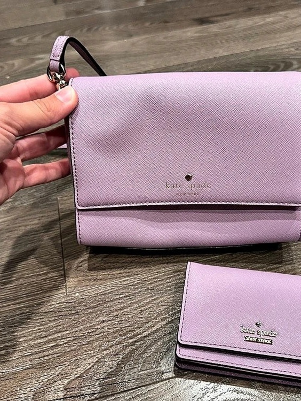 Kate Spade Crossbody Bag & Wallet in Purple